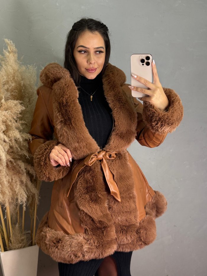 casaco luxo caramelo