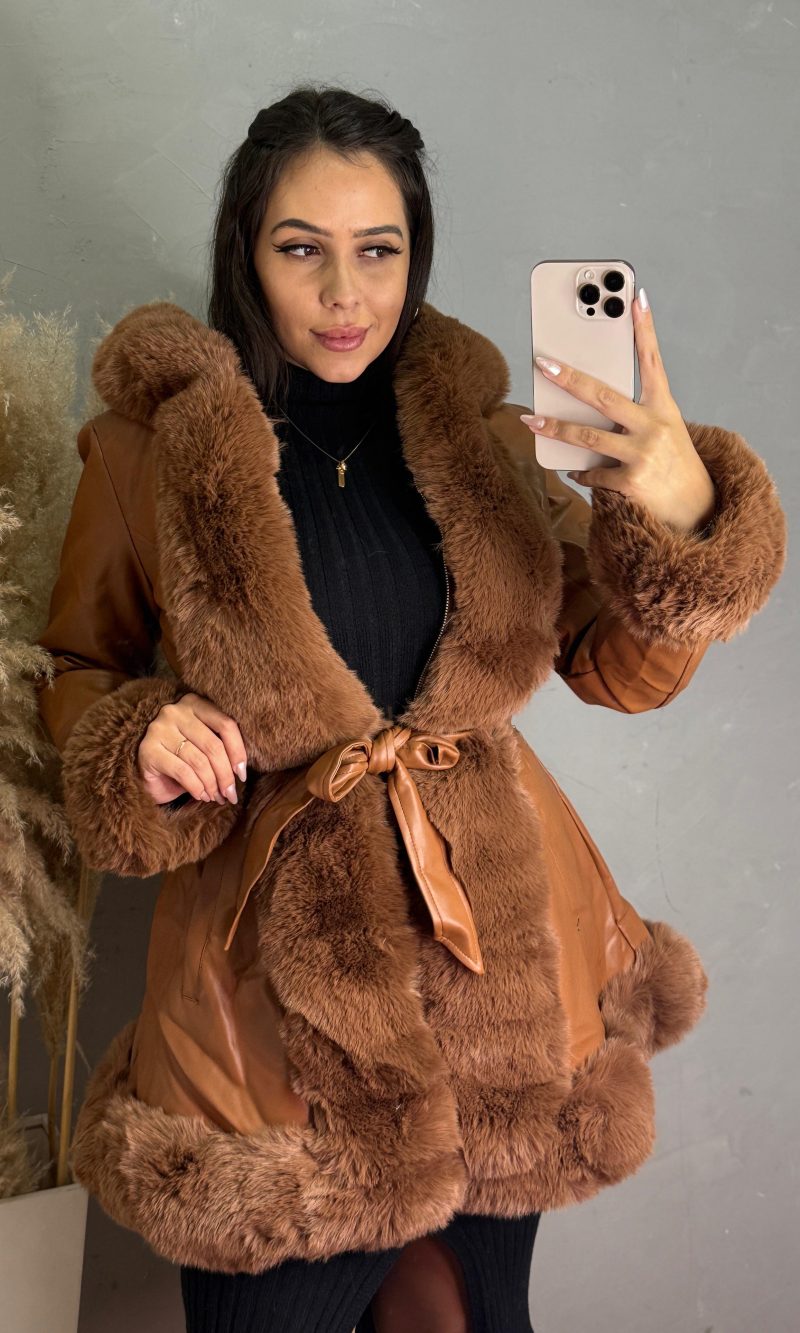 casaco luxo caramelo