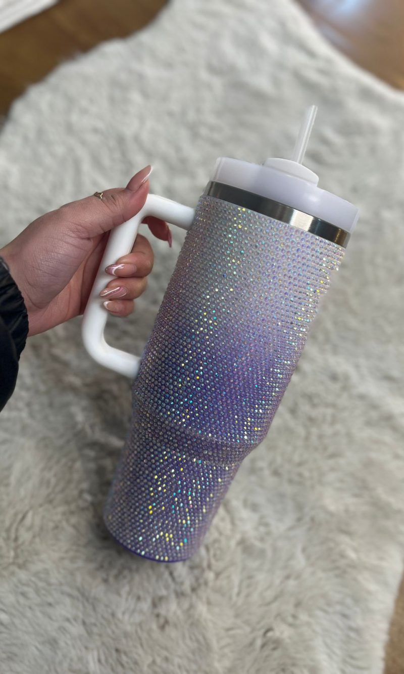 copo tÉrimoco 1200ml strass verde/branco (cópia)