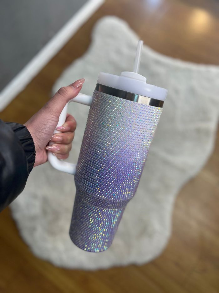 copo tÉrimoco 1200ml strass verde/branco (cópia)