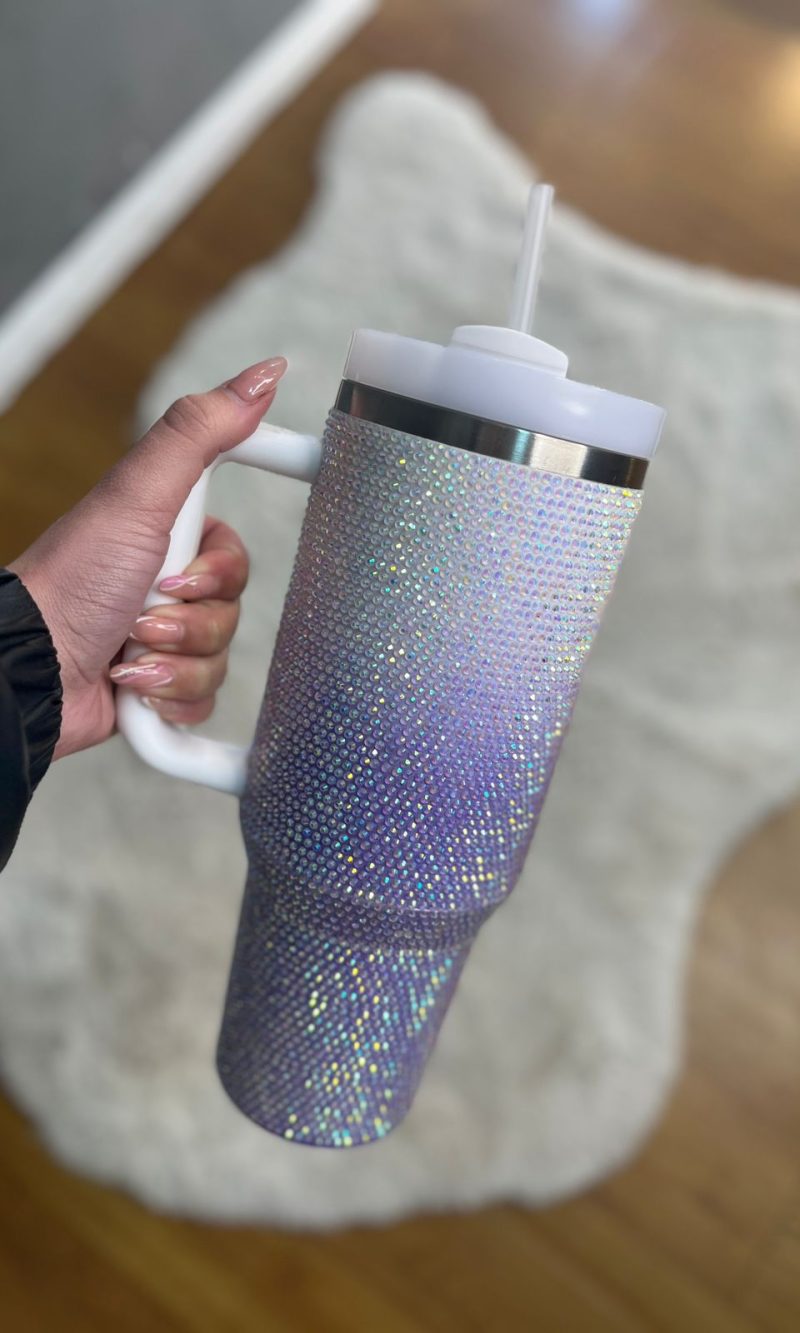 copo tÉrimoco 1200ml strass verde/branco (cópia)