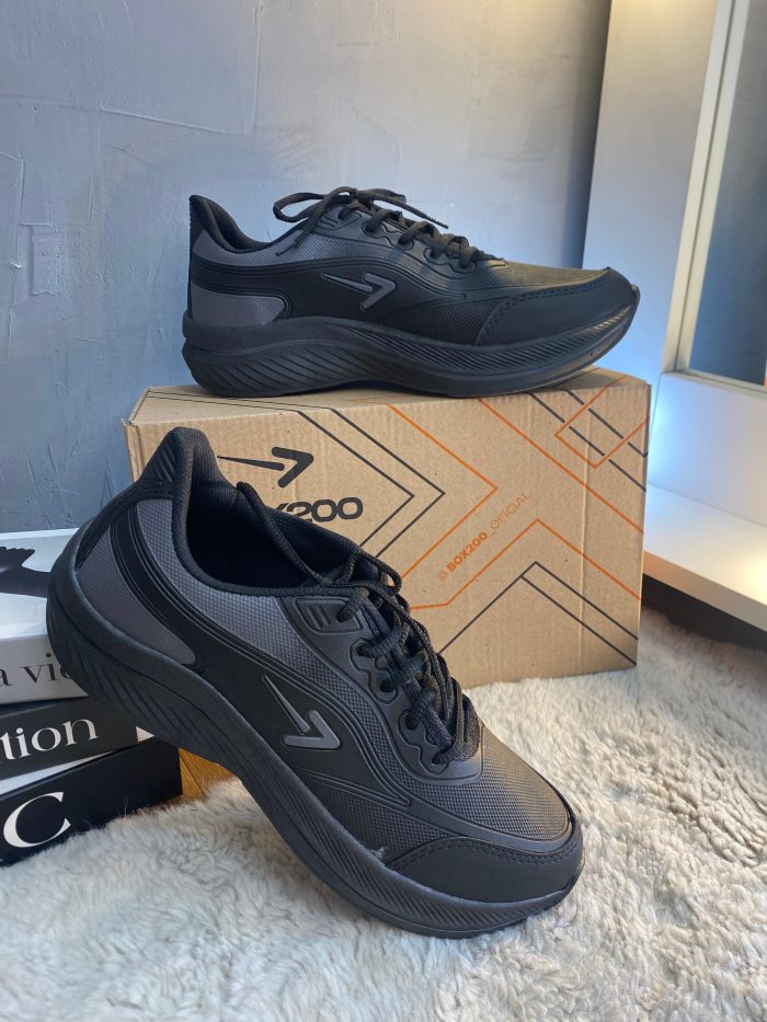 tÊnis masculino box 200 preto grafite
