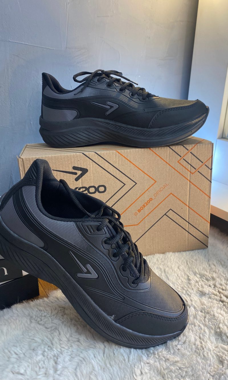tÊnis masculino box 200 preto grafite