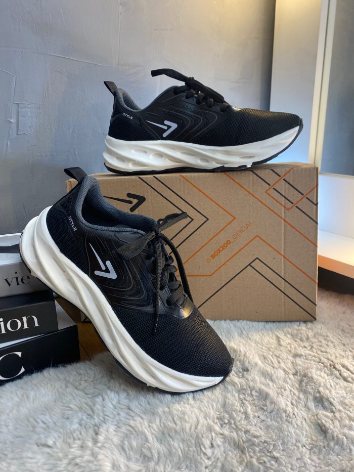 tÊnis masculino box 200 preto grafite