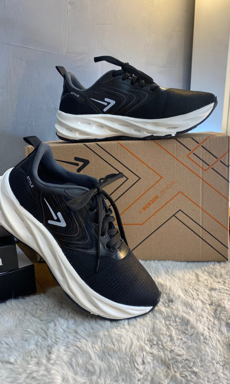 tÊnis masculino box 200 preto grafite